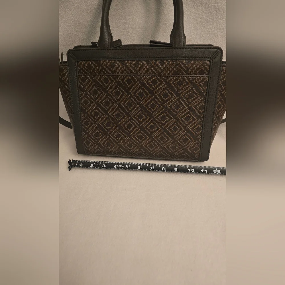 Liz Claiborne Brown Tuxedo Mini Tote Bag